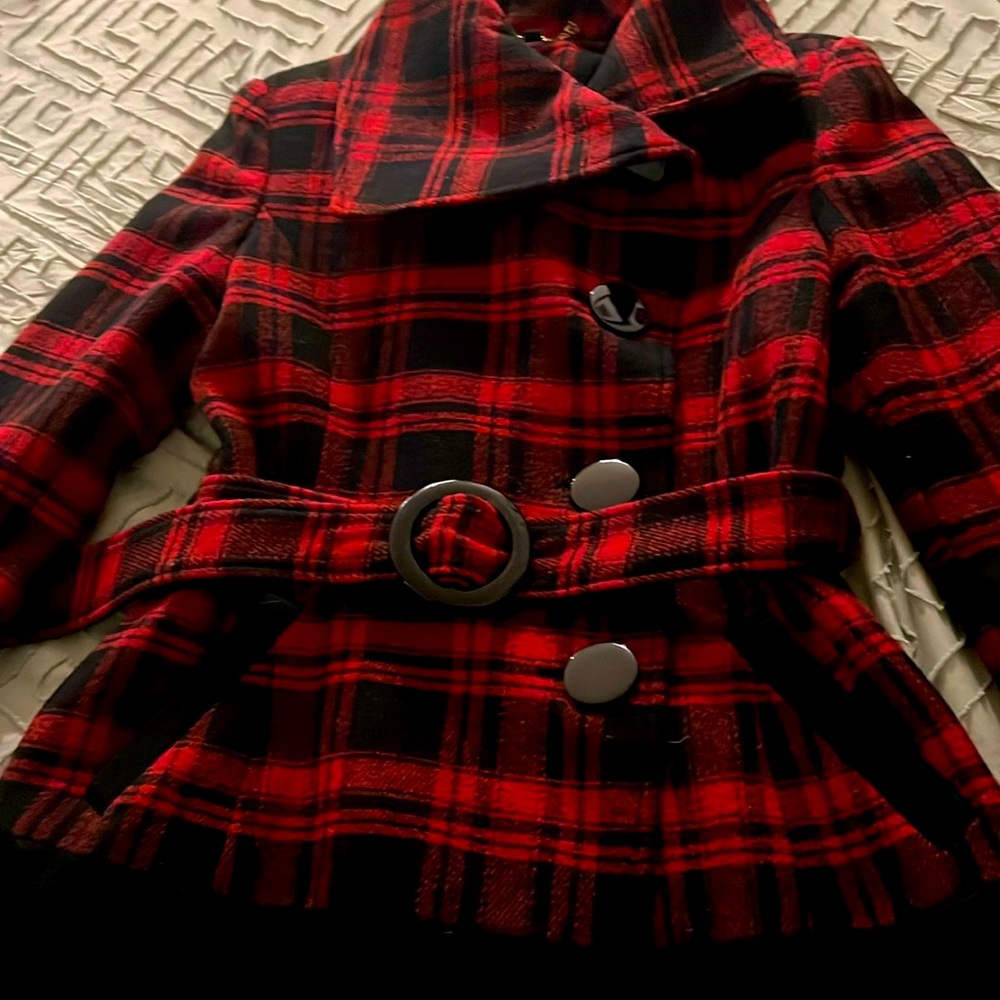 Elegant Guess Plaid Coat